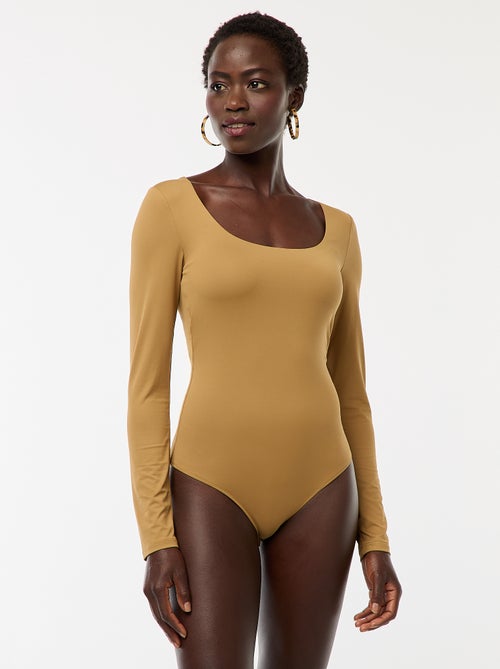 Body a maniche lunghe e collo rotondo - Kiabi