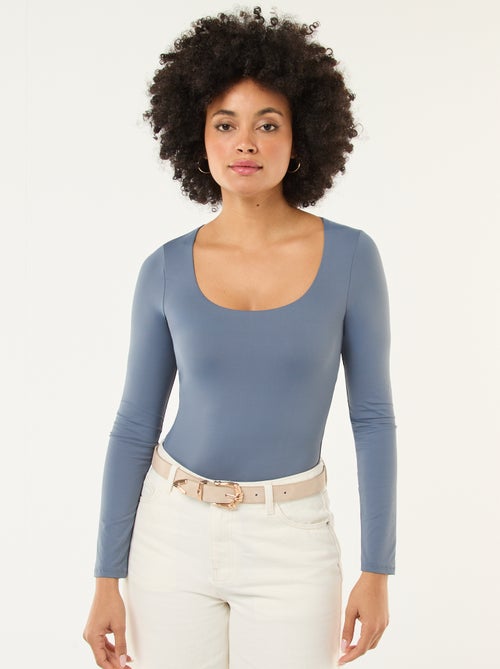 Body a maniche lunghe e collo rotondo - Kiabi