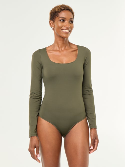 Body a maniche lunghe e collo rotondo - Kiabi Body a maniche lunghe e collo rotondo - Kiabi