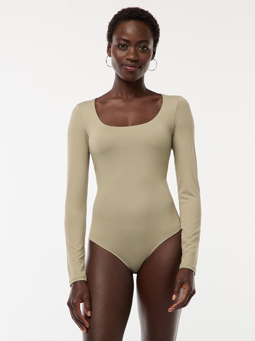 Body a maniche lunghe e collo rotondo - Kiabi