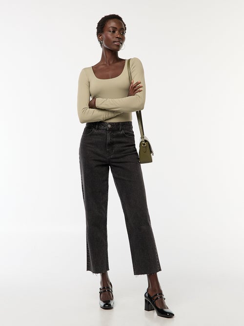 Body a maniche lunghe e collo rotondo - Kiabi