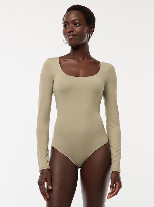 Body a maniche lunghe e collo rotondo - Kiabi