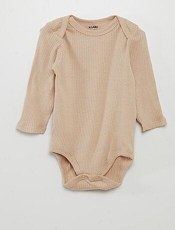 Body a maniche lunghe e scollo US - Set di 3