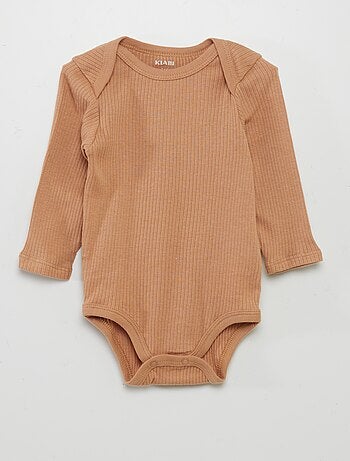 Body a maniche lunghe e scollo US - Set di 3