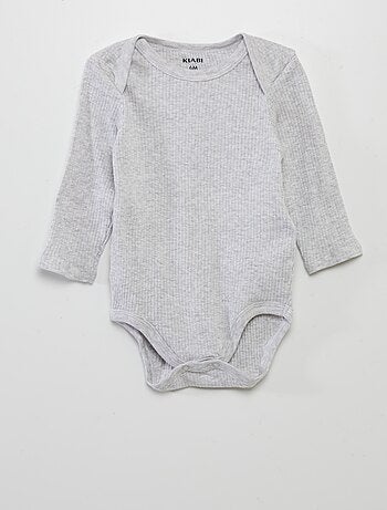 Body a maniche lunghe e scollo US - Set di 3