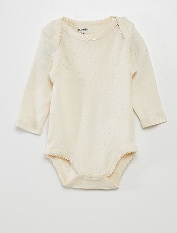 Body a maniche lunghe e scollo US - Set di 3