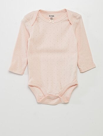Body a maniche lunghe e scollo US - Set di 3