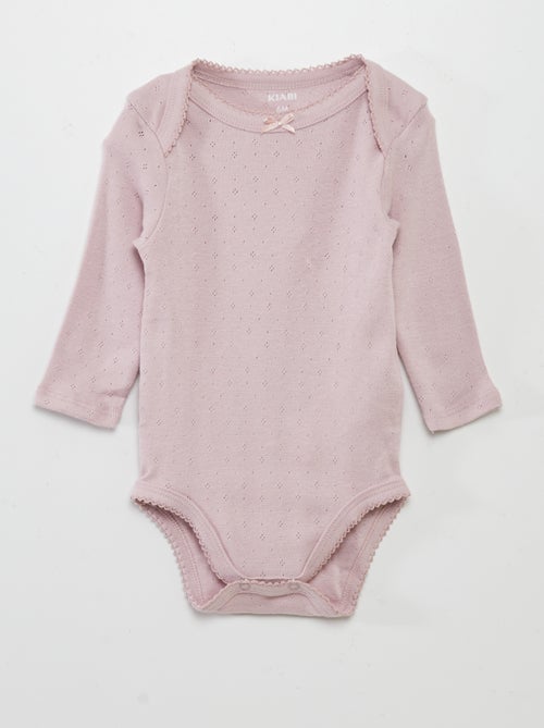 Body a maniche lunghe e scollo US - Set di 3 - Kiabi