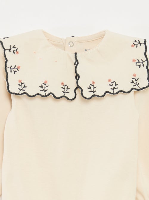 Body a maniche lunghe in jersey di cotone - Kiabi