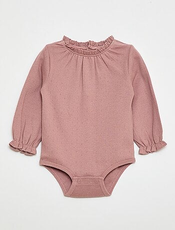 Body a maniche lunghe in maglia operata