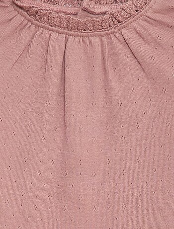 Body a maniche lunghe in maglia operata