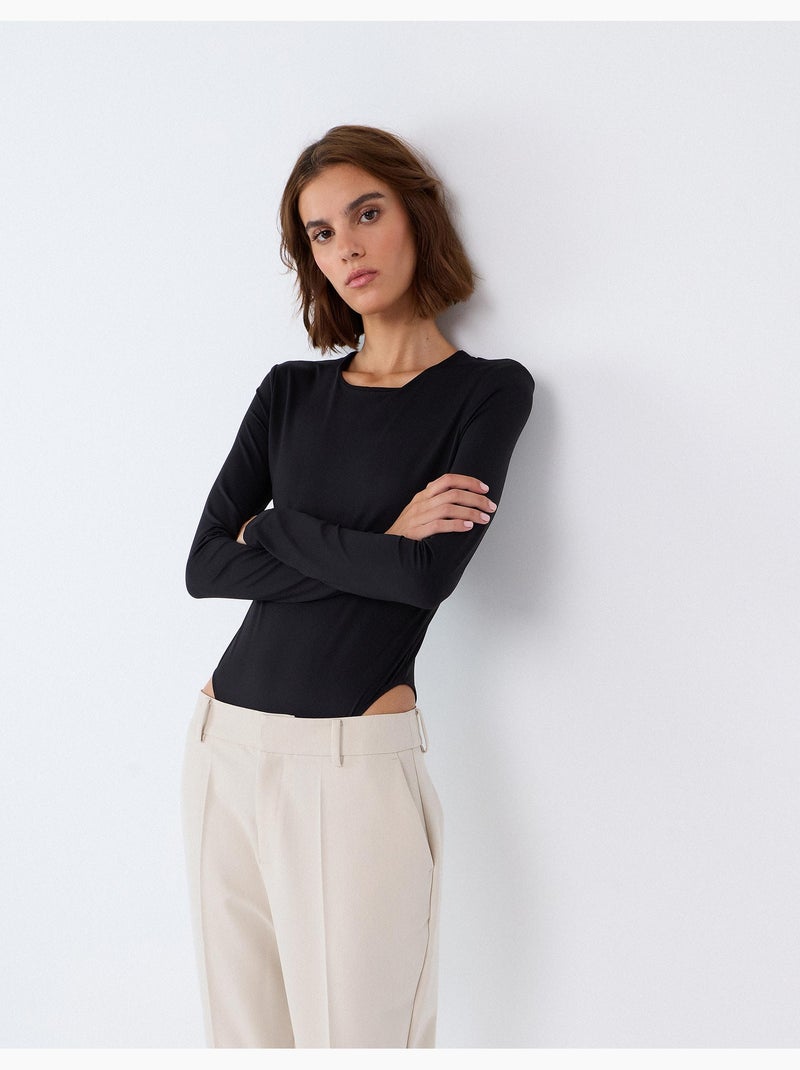Body a maniche lunghe, mo fashion Nero - Kiabi