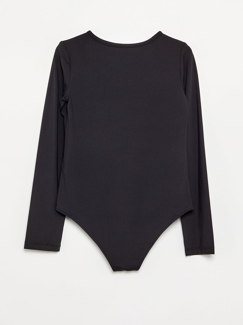 Body a maniche lunghe Nero - Kiabi