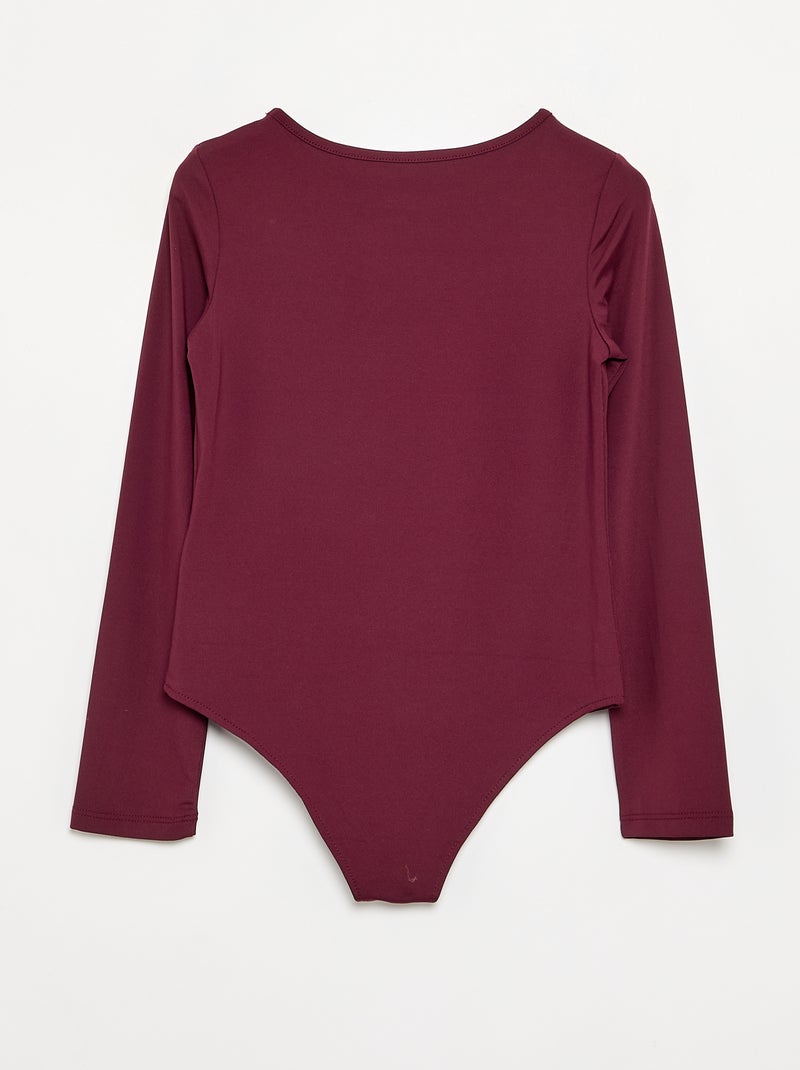 Body a maniche lunghe Rosso - Kiabi