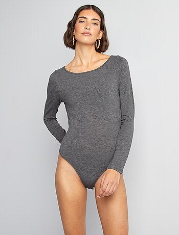 Body a maniche lunghe schiena nuda