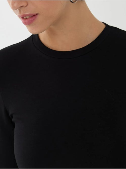 Body a maniche lunghe tinta unita hiccup - Kiabi Body a maniche lunghe tinta unita hiccup - Kiabi