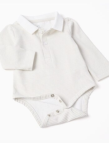 Body a righe + Pantaloncini in twill