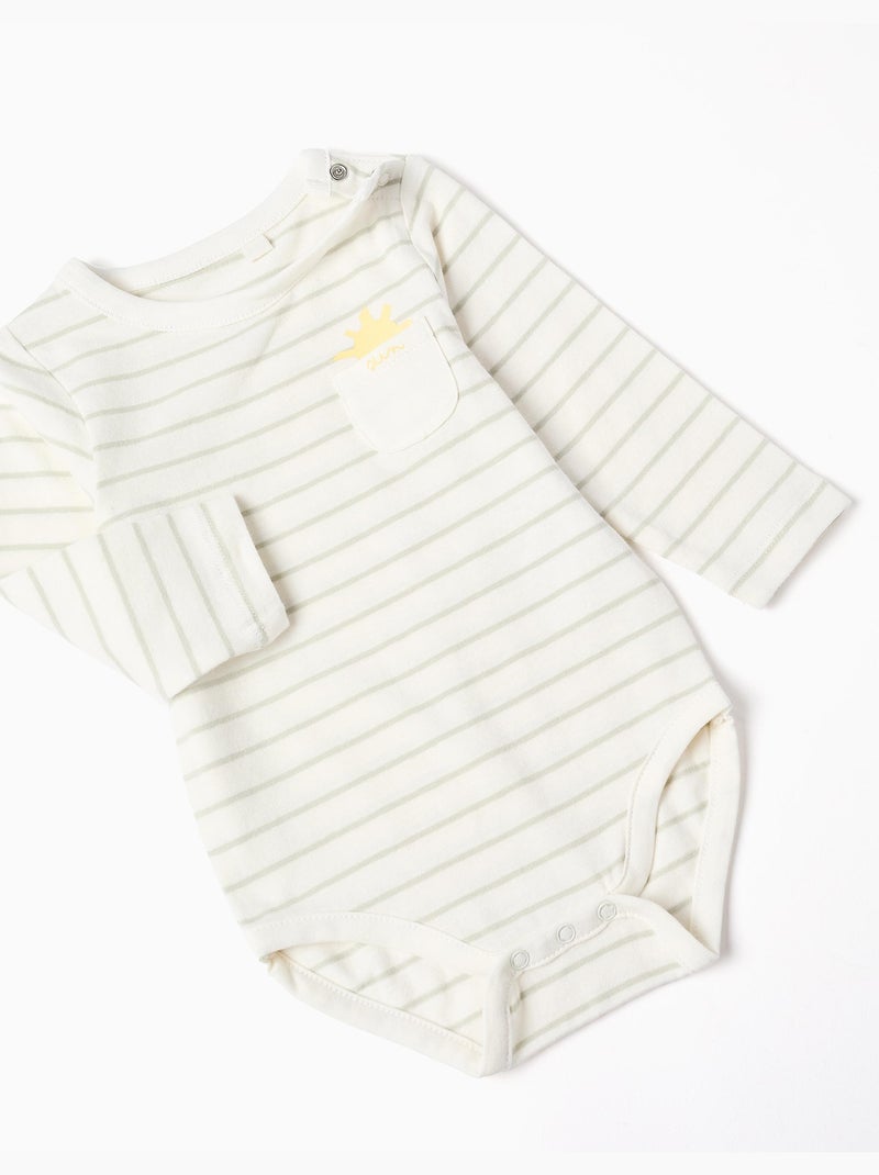 Body a righe + pantaloni Blu chiaro - Kiabi