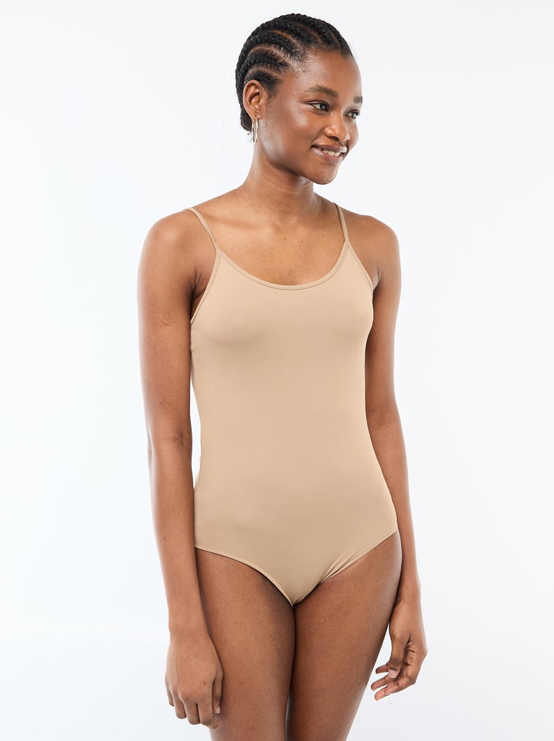 Body a spallina sottile Beige - Kiabi