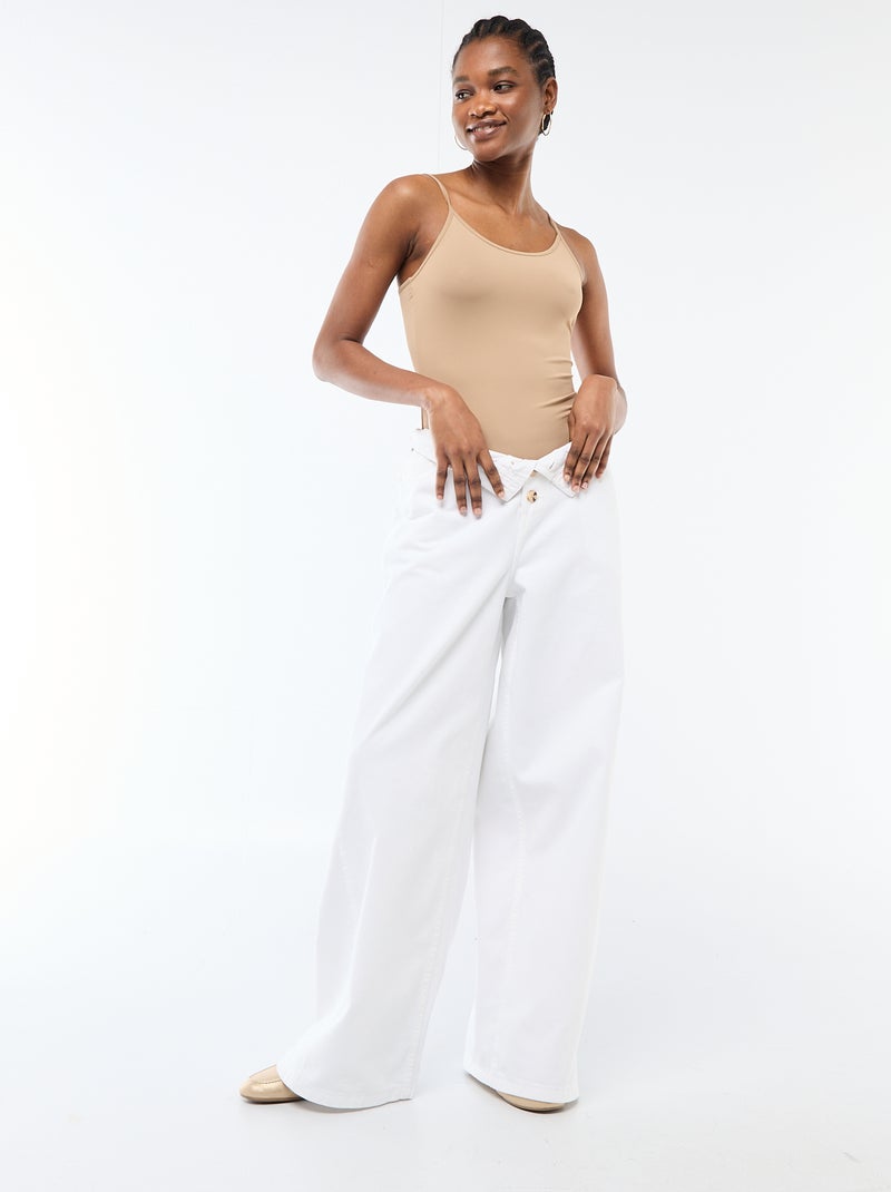 Body a spallina sottile Beige - Kiabi