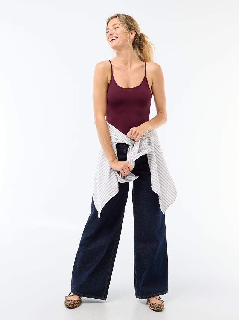 Body a spallina sottile Rosso - Kiabi