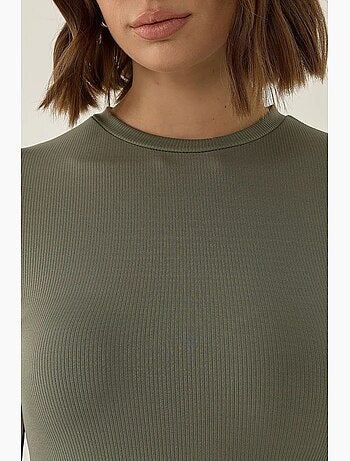 Body aderente a maniche lunghe con scollo rotondo hiccup