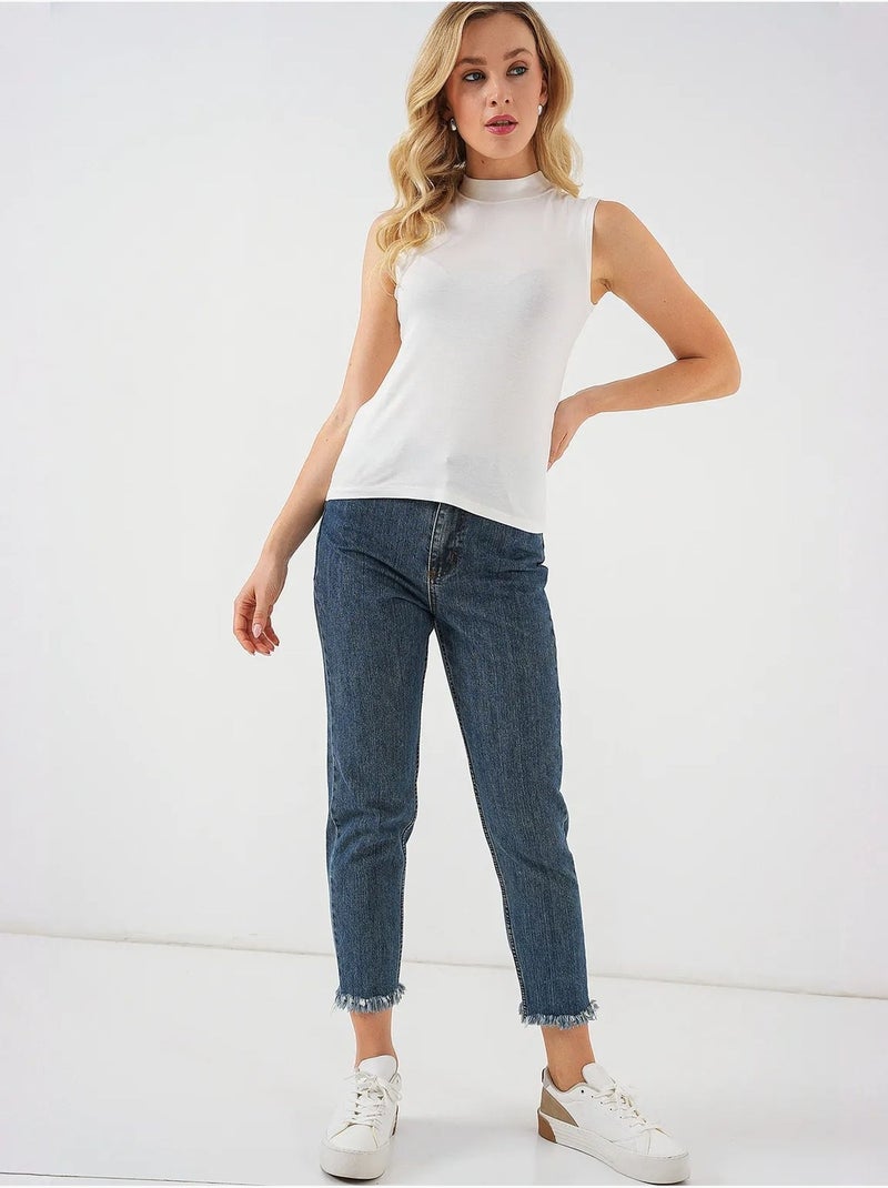 Body aderente con mezzo dolcevita bdart Avorio - Kiabi