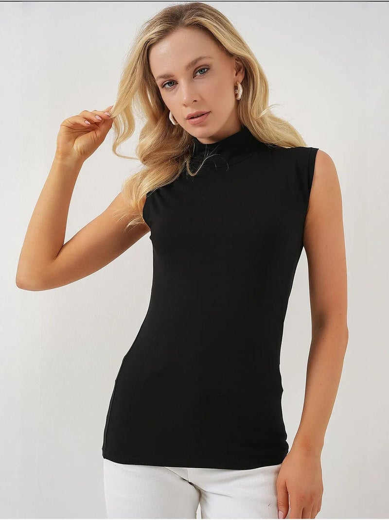 Body aderente con mezzo dolcevita bdart Nero - Kiabi