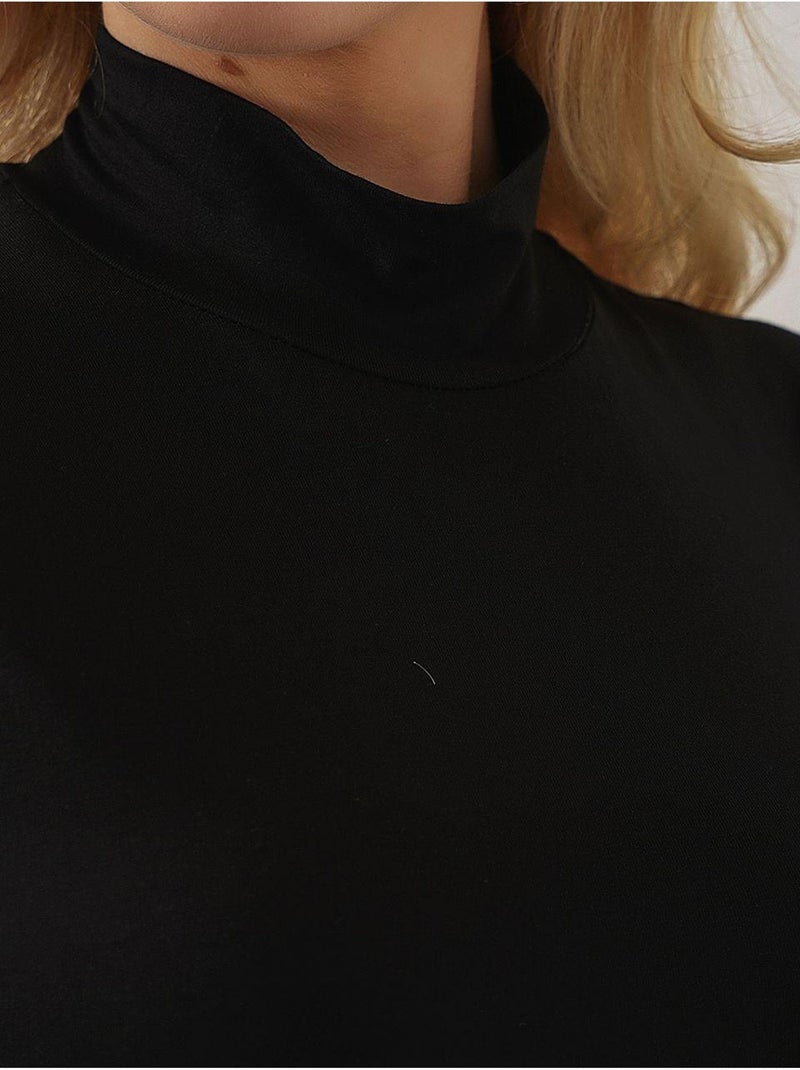 Body aderente con mezzo dolcevita bdart Nero - Kiabi