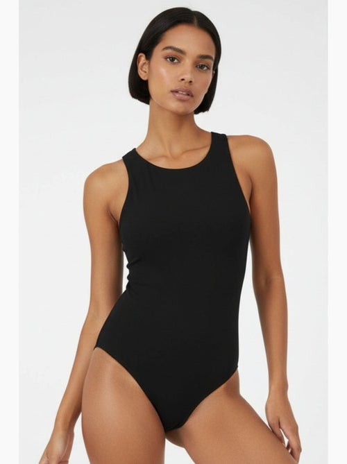 Body aderente senza maniche con scollo rotondo e chiusura a bottoni a pressione bdart - Kiabi Body aderente senza maniche con scollo rotondo e chiusura a bottoni a pressione bdart - Kiabi