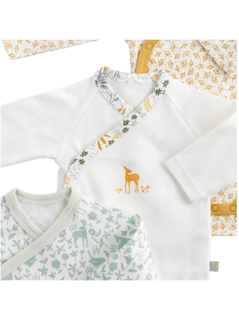 Body baby maniche lunghe set di - sauthon Bianco Giallo - Kiabi
