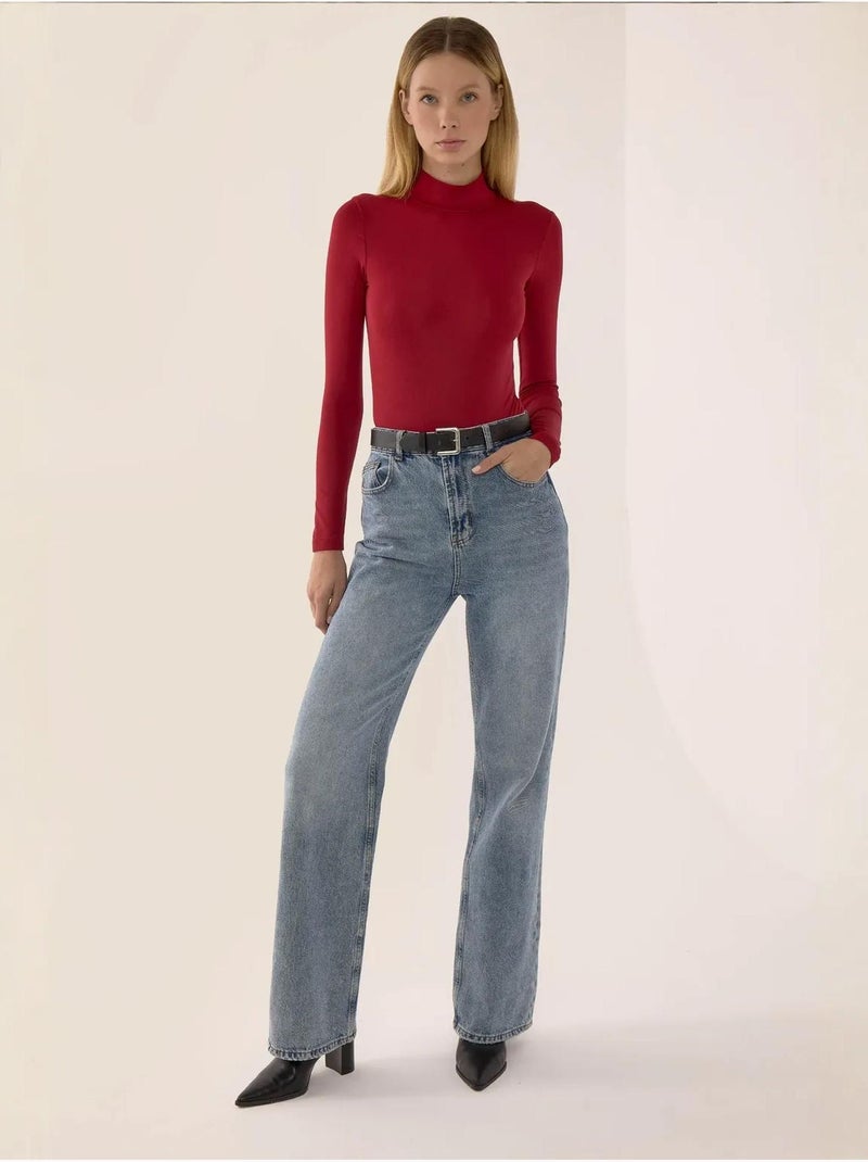 Body basic a maniche lunghe hiccup Rosso - Kiabi
