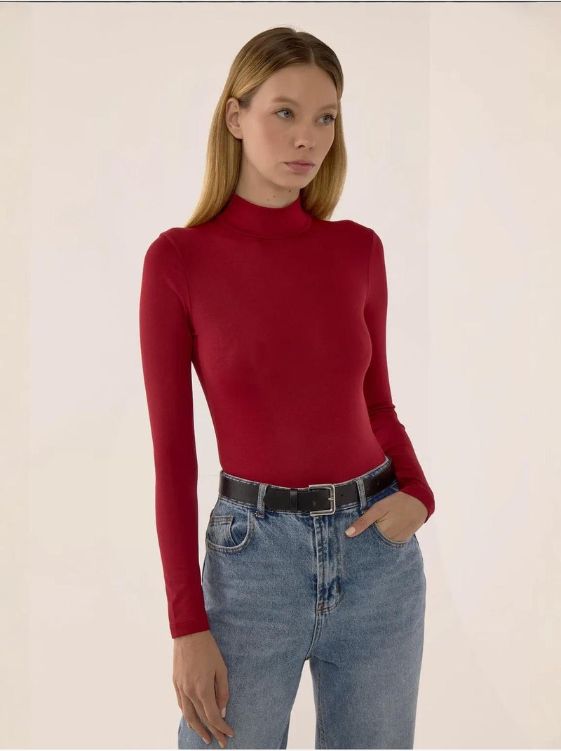 Body basic a maniche lunghe hiccup Rosso - Kiabi