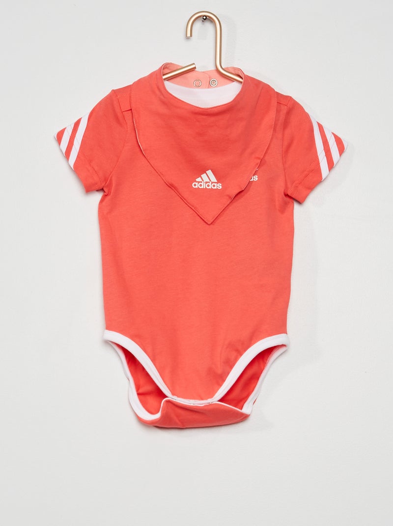 Body + bavaglino 'Adidas' ROSA - Kiabi