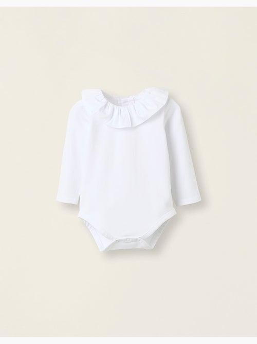 Body-blusa con volant in cotone - Kiabi