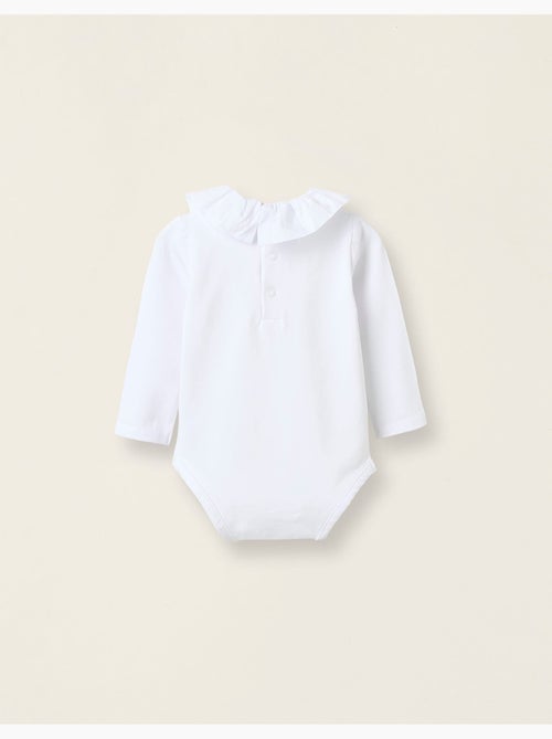 Body-blusa con volant in cotone - Kiabi