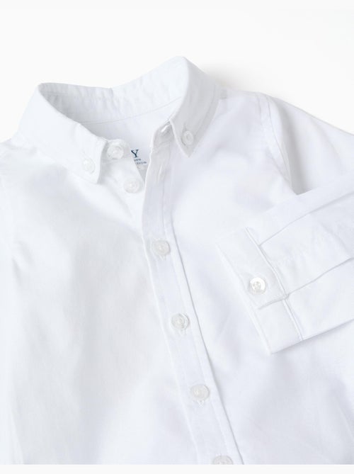 Body-camicia in cotone a manica lunga - Kiabi