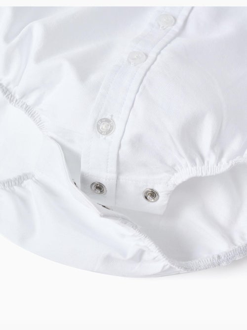 Body-camicia in cotone a manica lunga - Kiabi