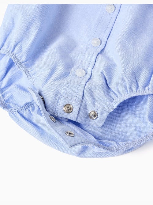 Body-camicia in cotone a manica lunga - Kiabi