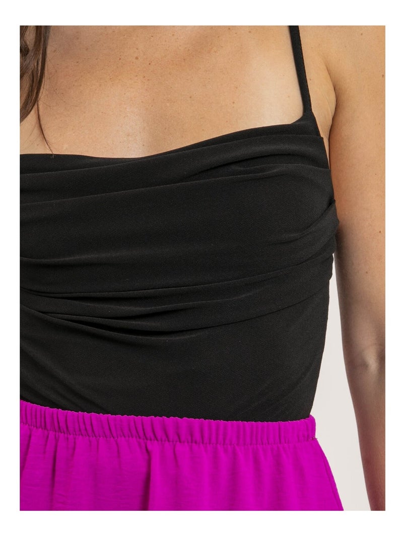 Body canottiera drappeggiato FONALIE Nero - Kiabi