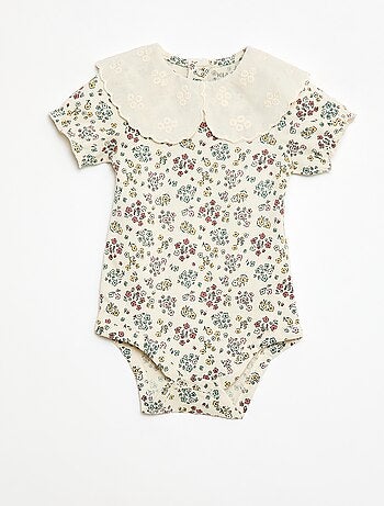 Body con colletto alla Claudine