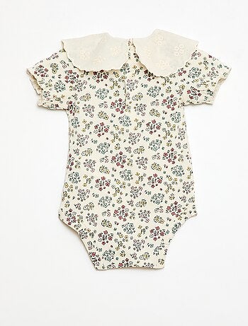 Body con colletto alla Claudine