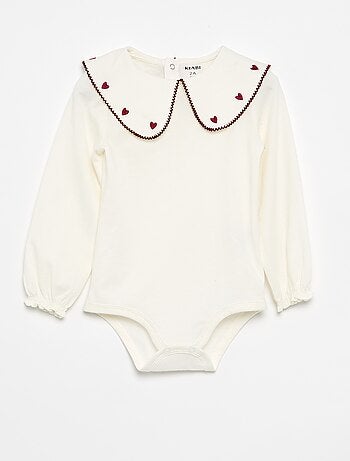 Body con colletto alla Claudine