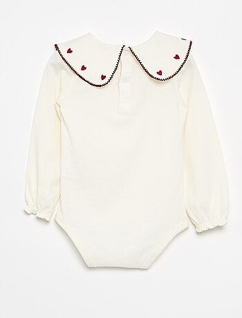 Body con colletto alla Claudine
