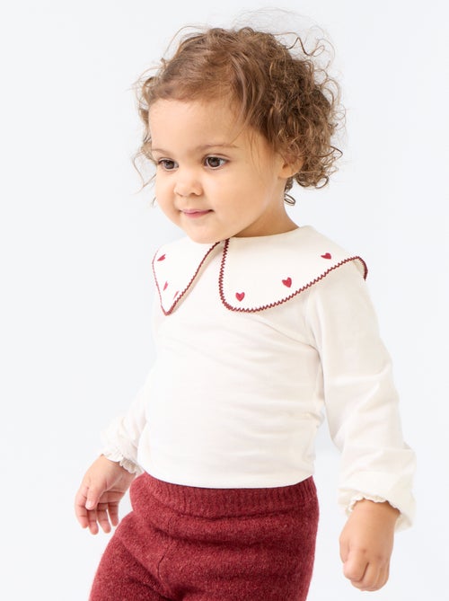 Body con colletto alla Claudine - Kiabi