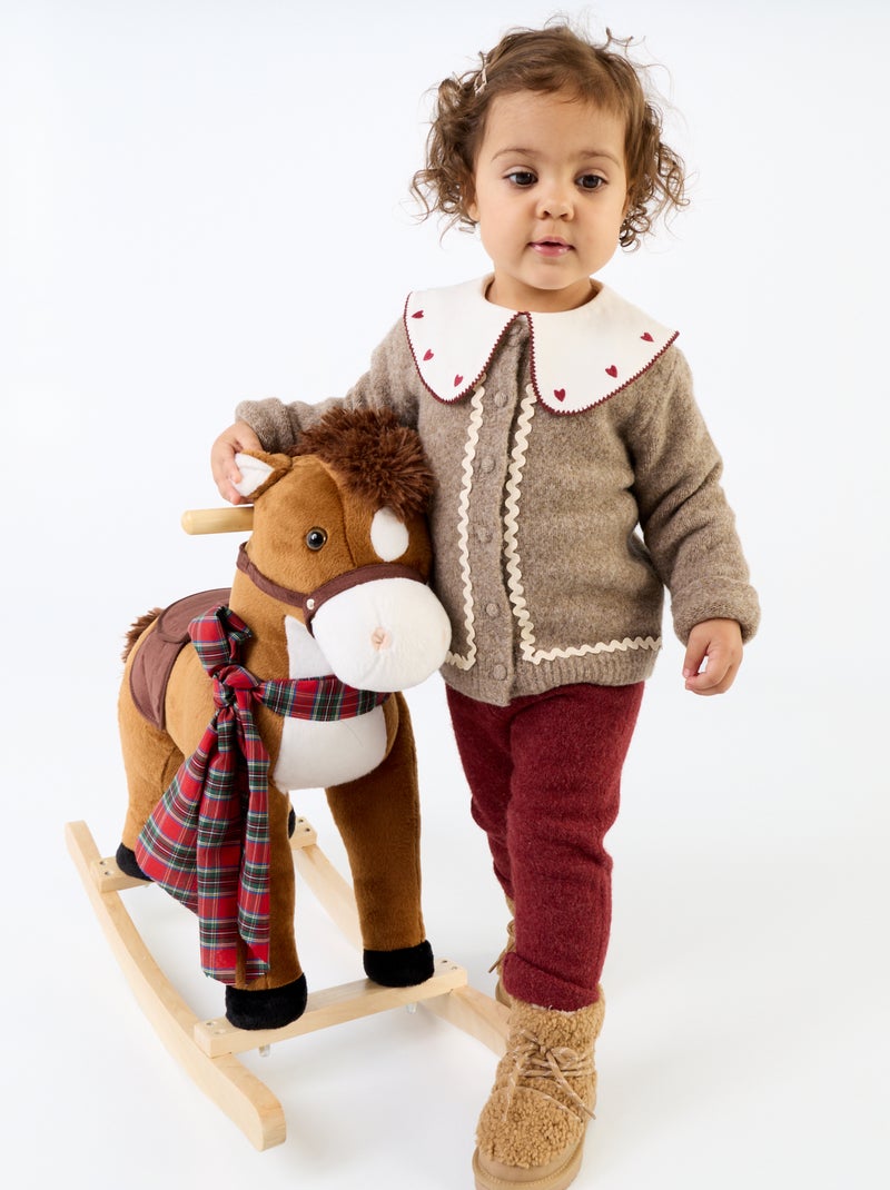 Body con colletto alla Claudine Beige - Kiabi