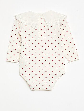 Body con colletto alla Claudine