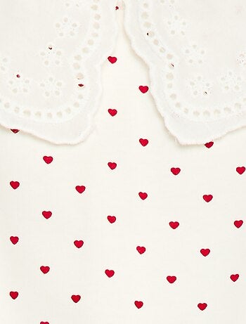 Body con colletto alla Claudine