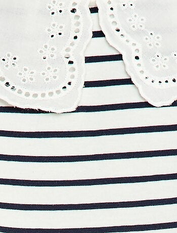 Body con colletto alla Claudine