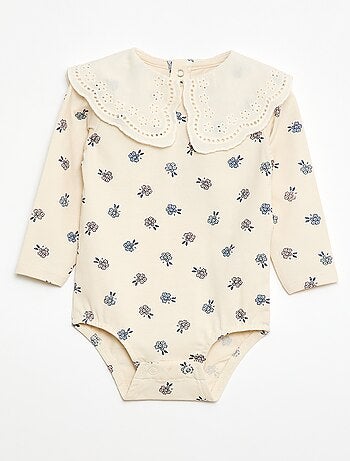 Body con colletto alla Claudine